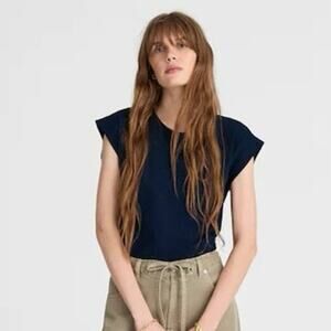NWT Madewell Side-Cinch Muscle Tee Size XS